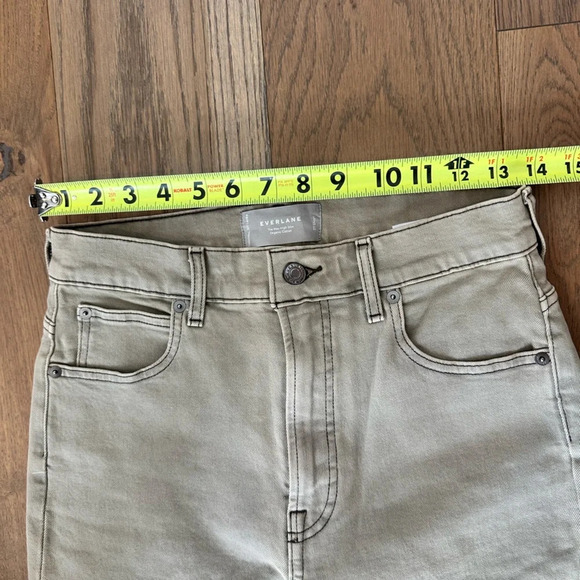 Everlane The Way High Jean Sage Green Size 27 Short - Picture 6 of 9